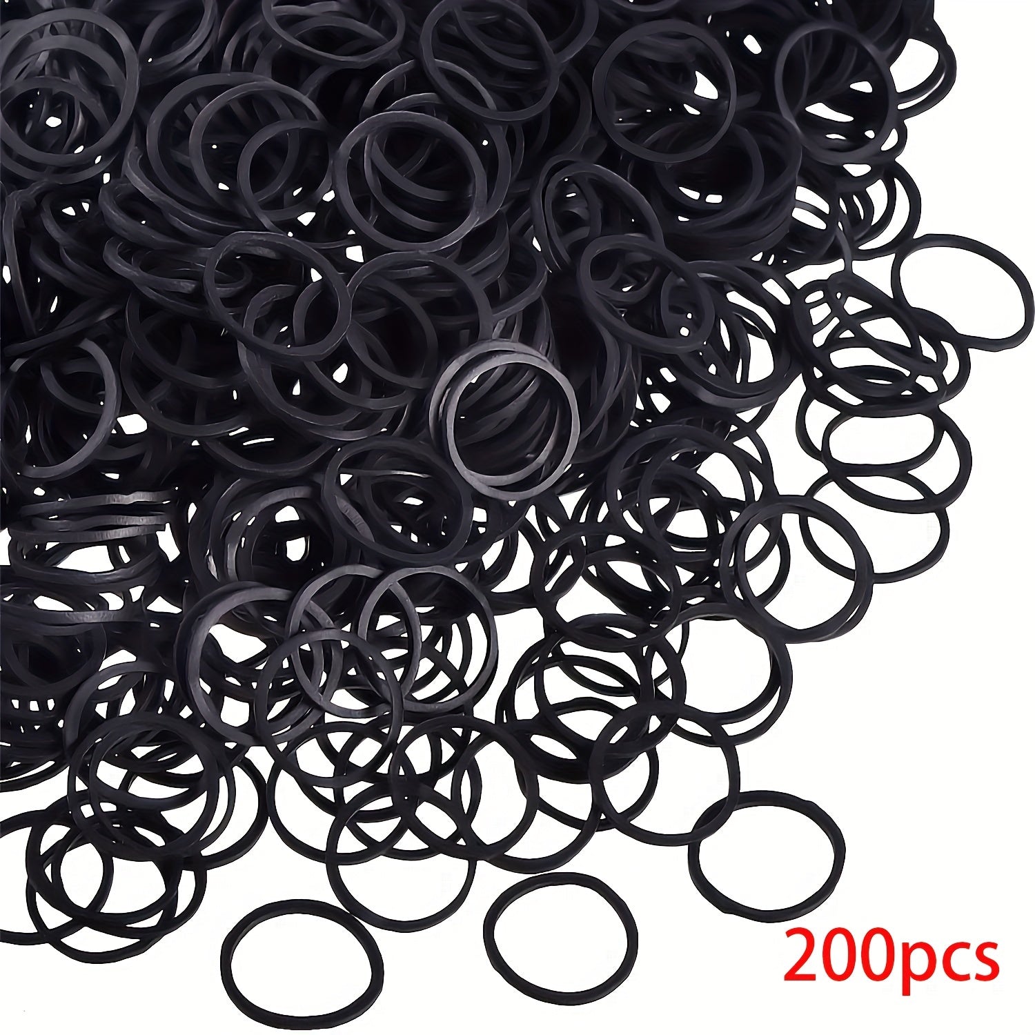 100pcs/200pcs Mini Rubber Bands Soft Elastic Bands for Women Hair Braids Hair