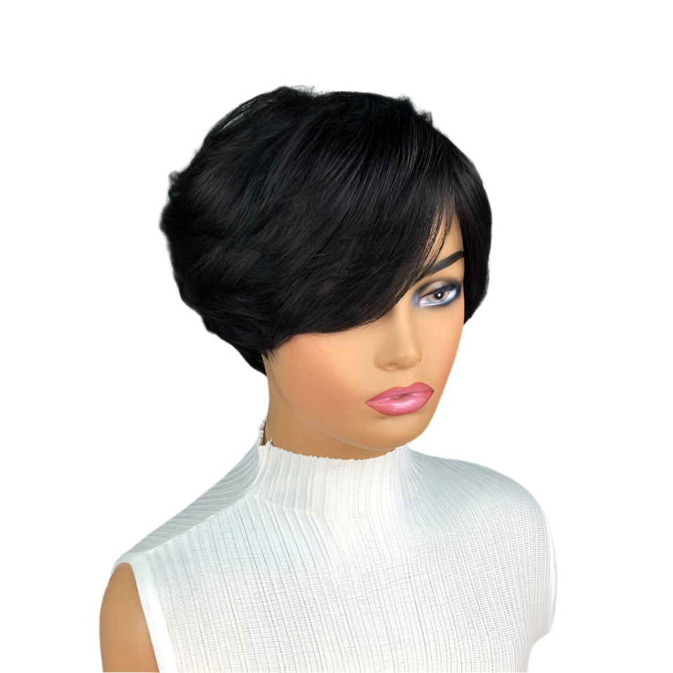 Elegant Natural Black Straight Bob Wig