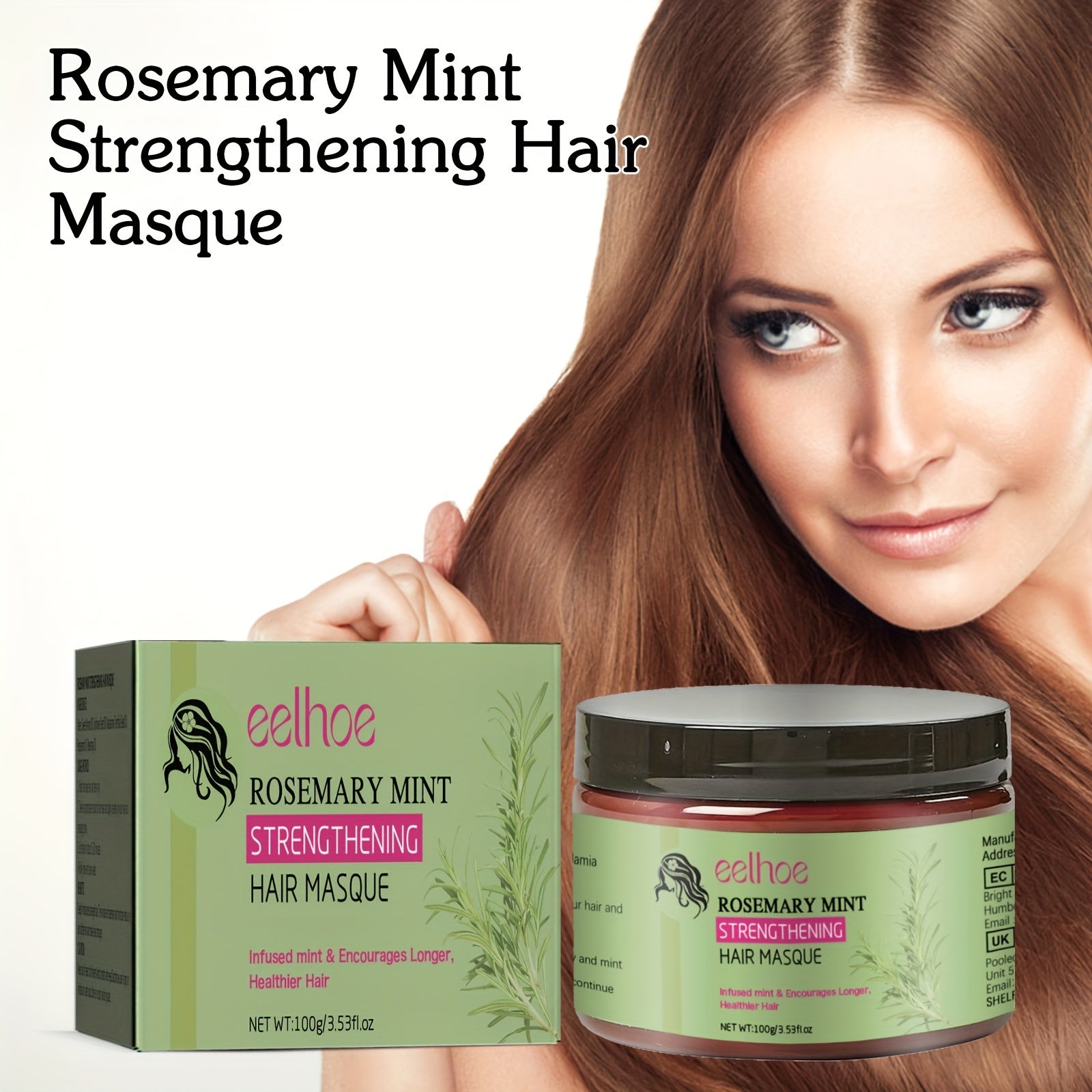 Organics Rosemary Mint Strengthening Pomade-To-Oil Scalp & Hair Quencher, Nourishes, Conditions & Add Shine, 2pcs
