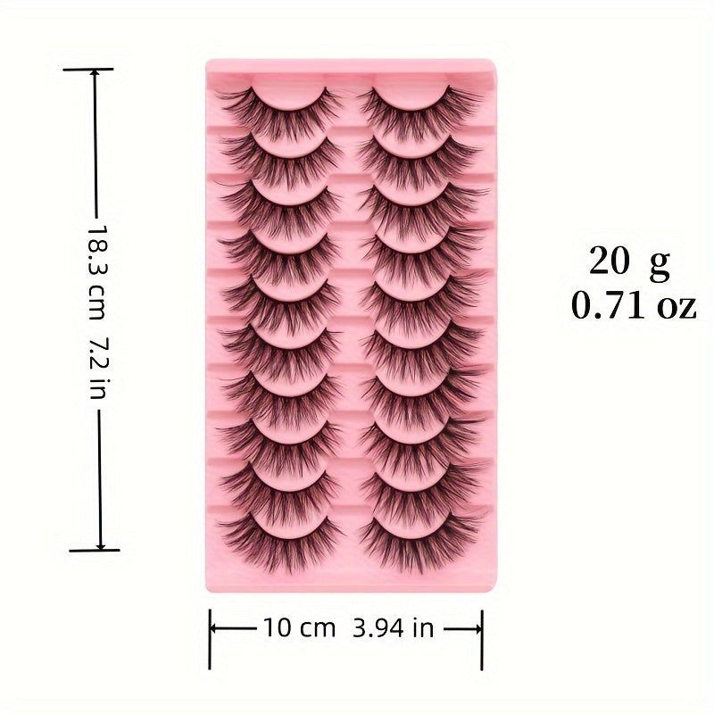 False Eyelashes Luxury 3D Plush Cat Eye Fox Eye False Eyelashes - Thick, Fluffy, Lightweight, Suitable for Beginners | Multiple Styles Reusable Eyelashes
