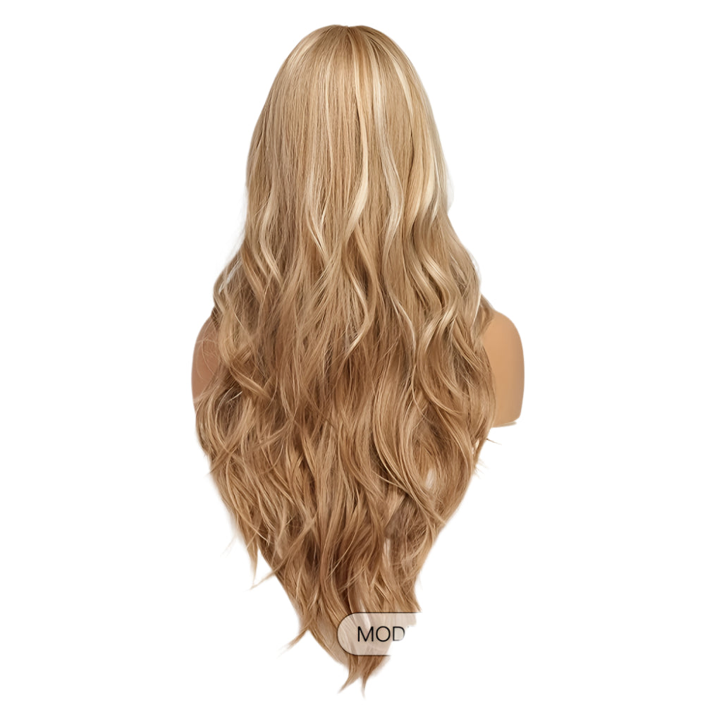 Highlight Blonde Long Body Wave Hair Wigs