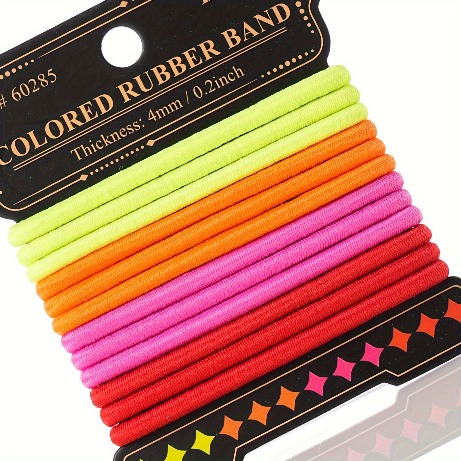144pcs(12pcs/Card) Ponytail Horder Colorful Scrunchie Hair Rope