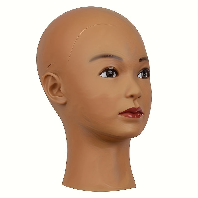 Plastic PVC Bald Human Model Head Female Professional Beauty Head