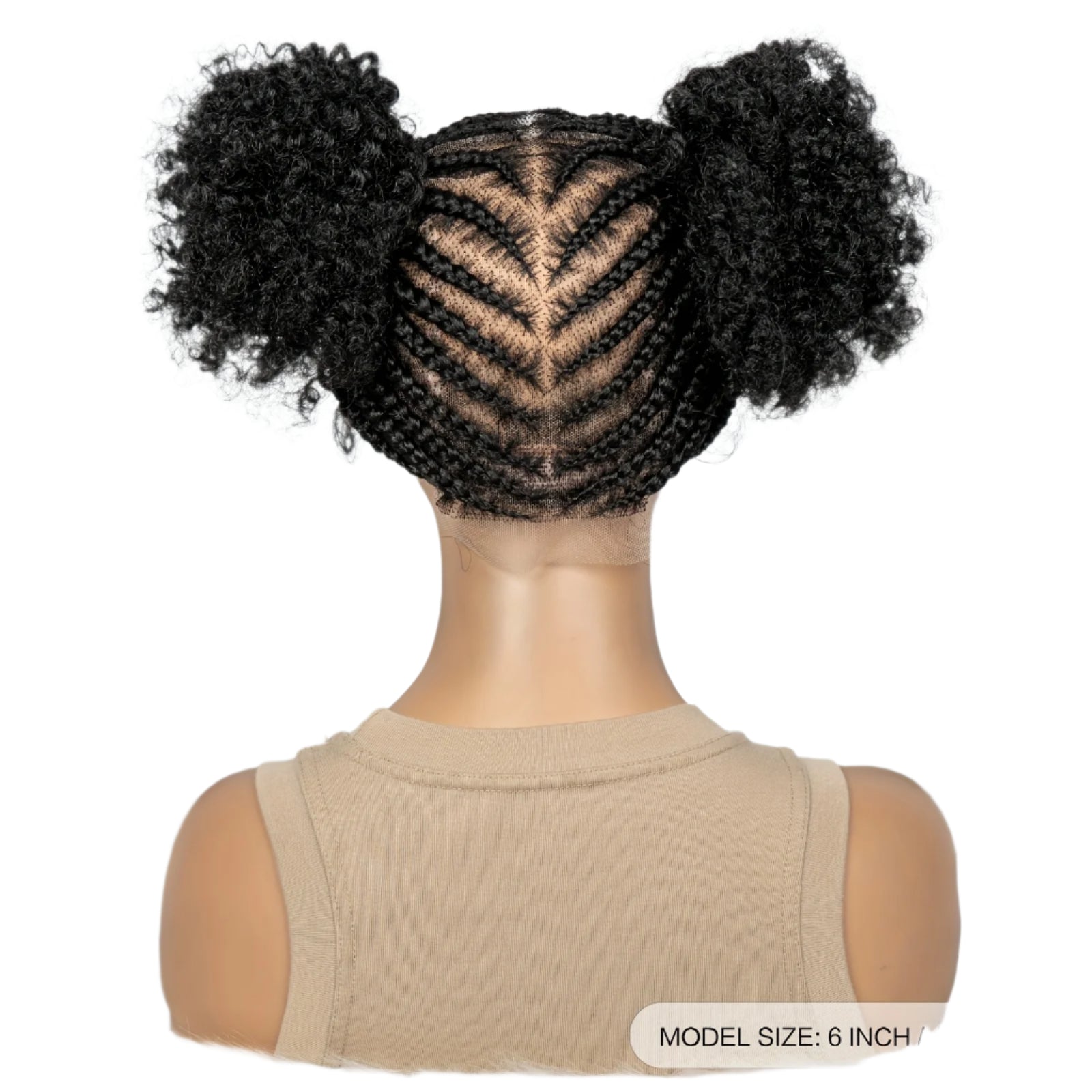 Alihair Elegant Afro Curly Knotless Box Braids Wig Full Lace Synthetic Hand