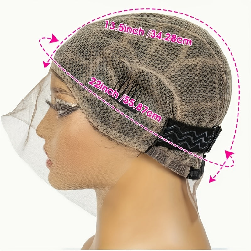 Breathable Double Layer Full Lace Crochet Wig Cap - Pre-Made Square Pattern