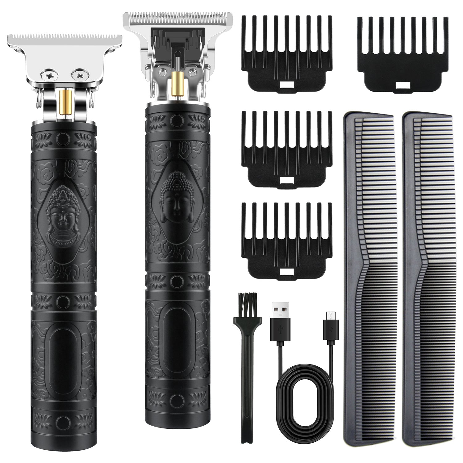 Professional Men's Cordless Hair and Beard Trimmer Kit - USB Rechargeable