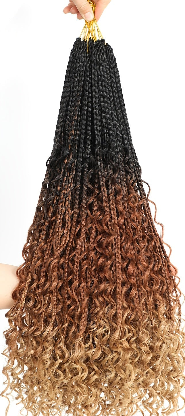 8 Packs Crochet Box Braids-14 Inch/18 Inch/24 Inch Boho Box Braids