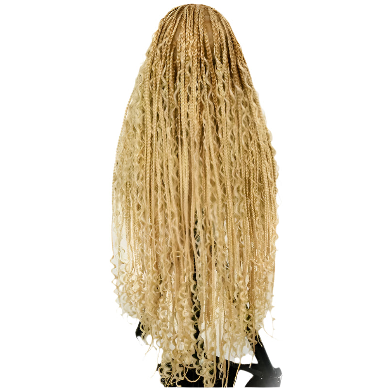 36 Inches Full Lace Boho Braided Wig