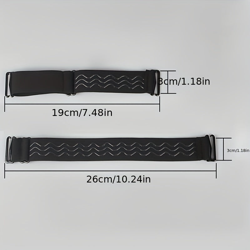2pcs Adjustable Elastic Wig Band with Detachable Buckle, Non-slip