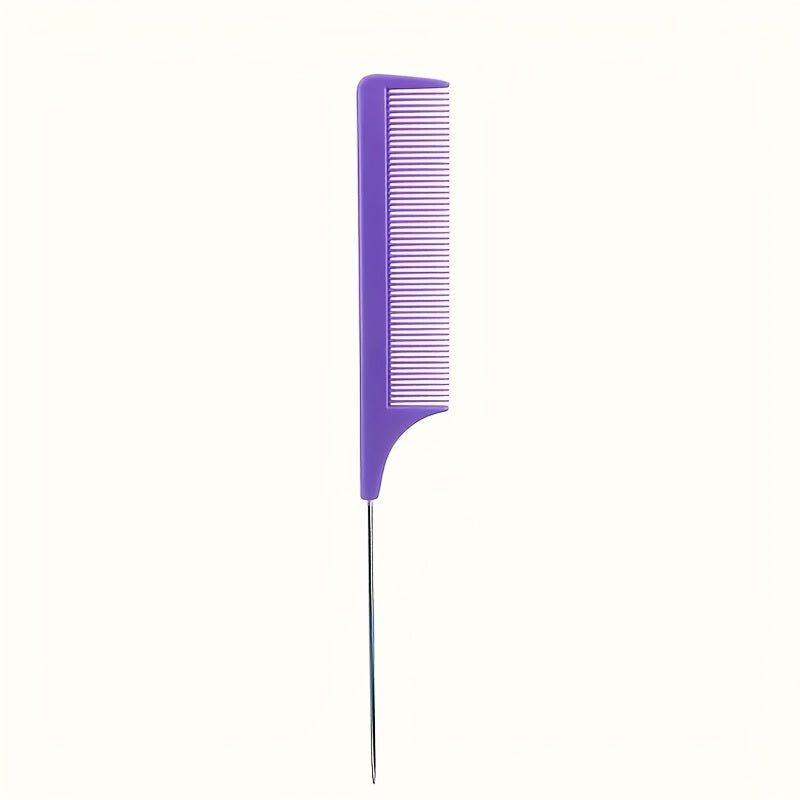 Professional Rat-Tail Comb with Stainless Steel Teeth