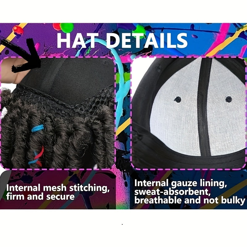 Baseball crochet Hat Wigs