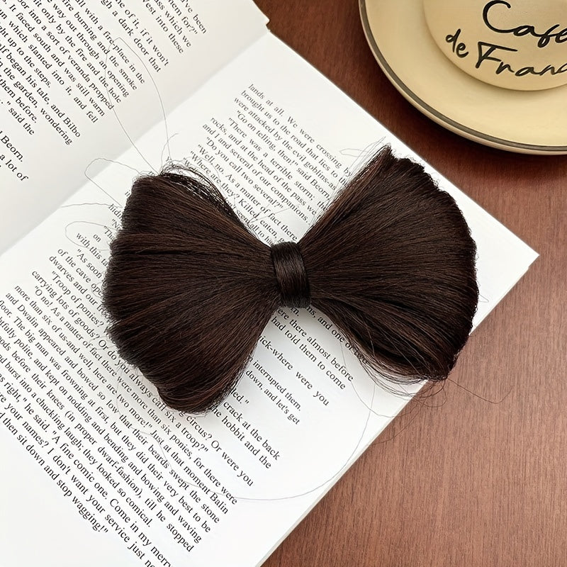 Bow Hair Clip for Women's Bobbed Ponytail