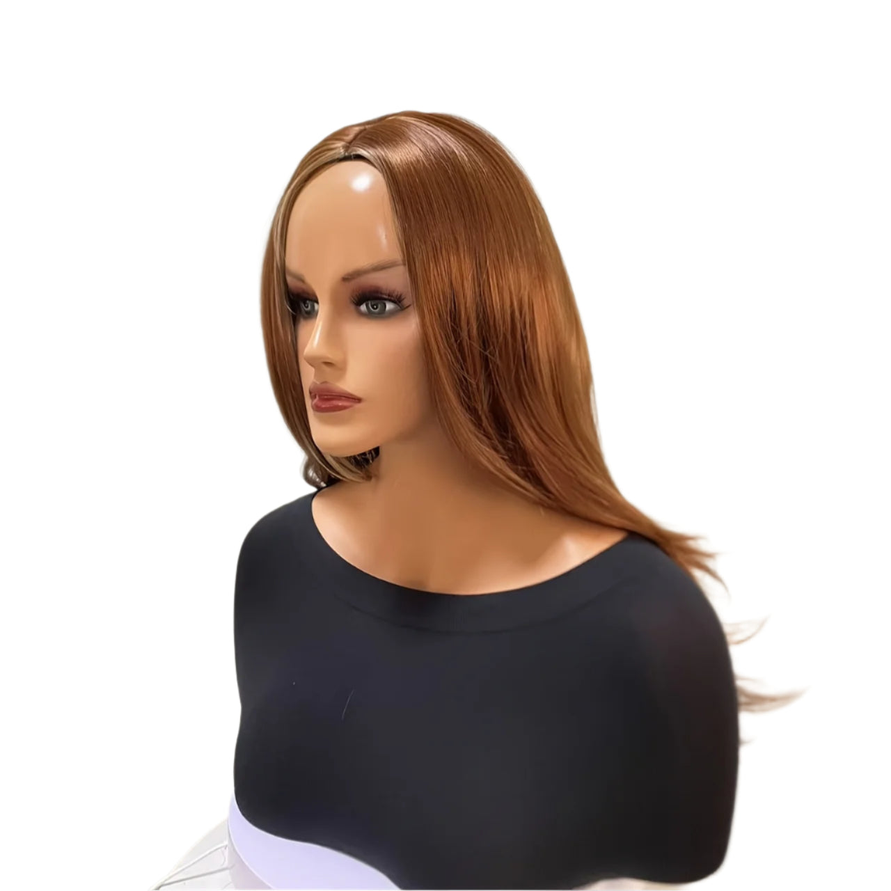 Blonde and Brown Mix  High-Temperature Synthetic  Wig