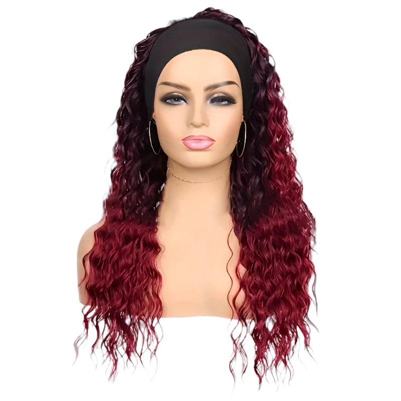 Headband Wig Long Curly Wave