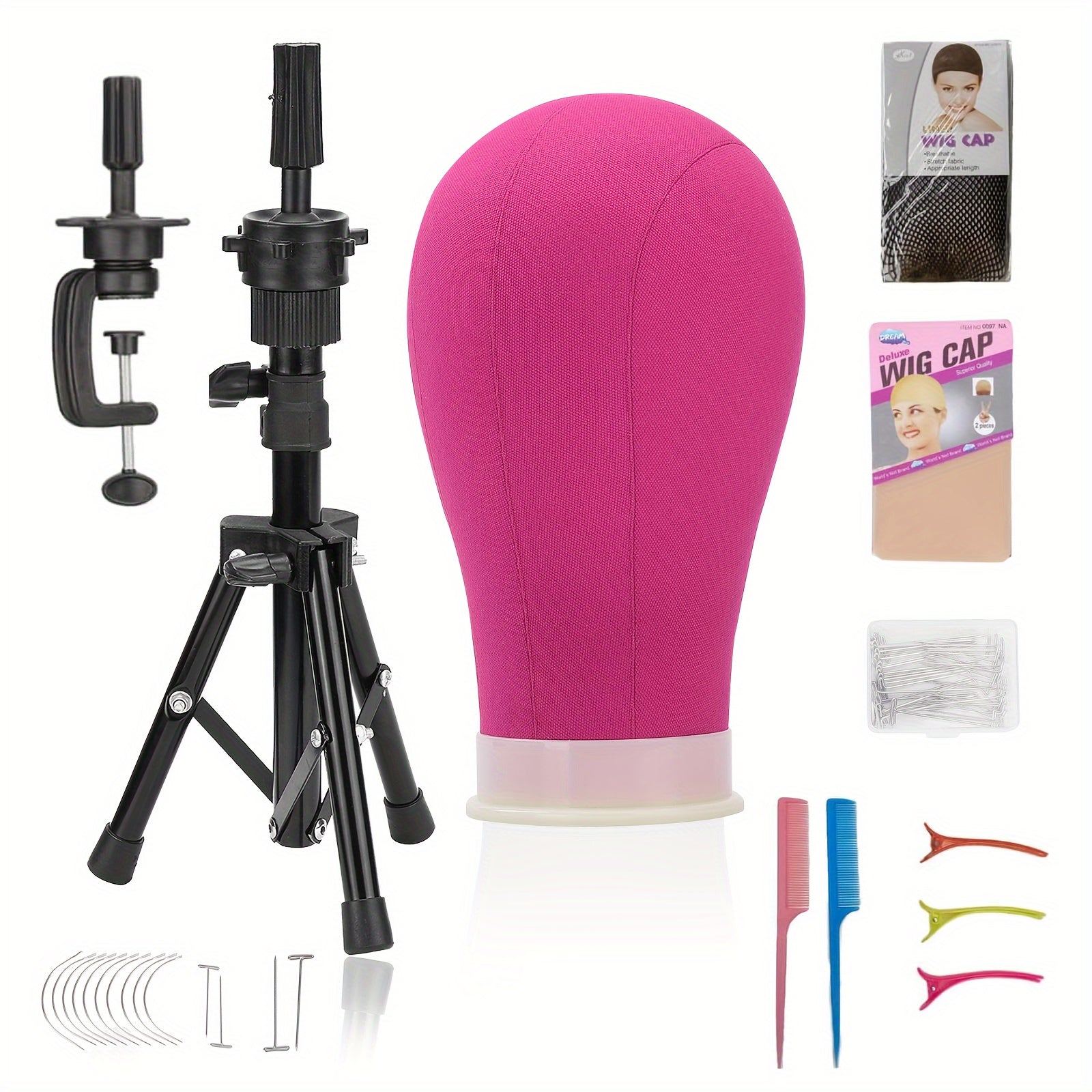 Reinforced Wig Stand With Mannequin Head 22 Inch