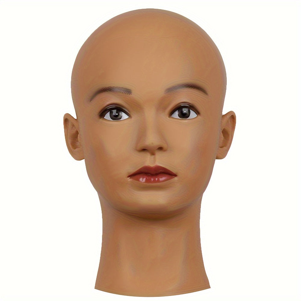 Plastic PVC Bald Human Model Head Female Professional Beauty Head