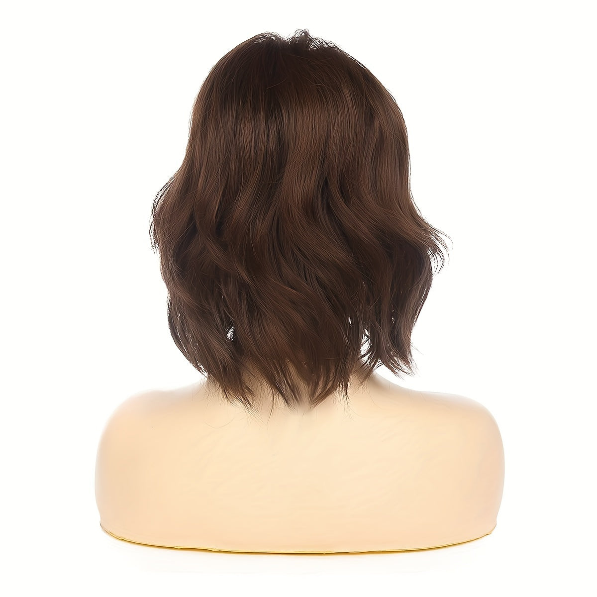 Brown Short Wavy synthetic Wig