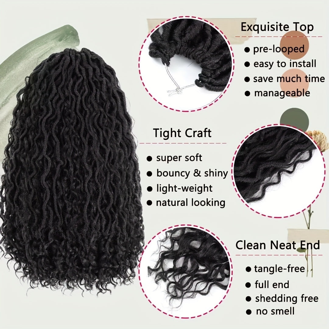 6 Packs Women'S High Temperature Fiber Synthetic Crochet Hair
