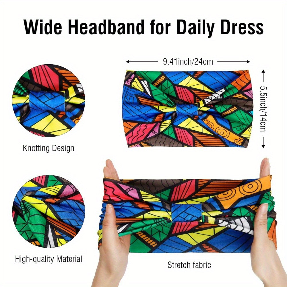 4pcs Wide Headbands