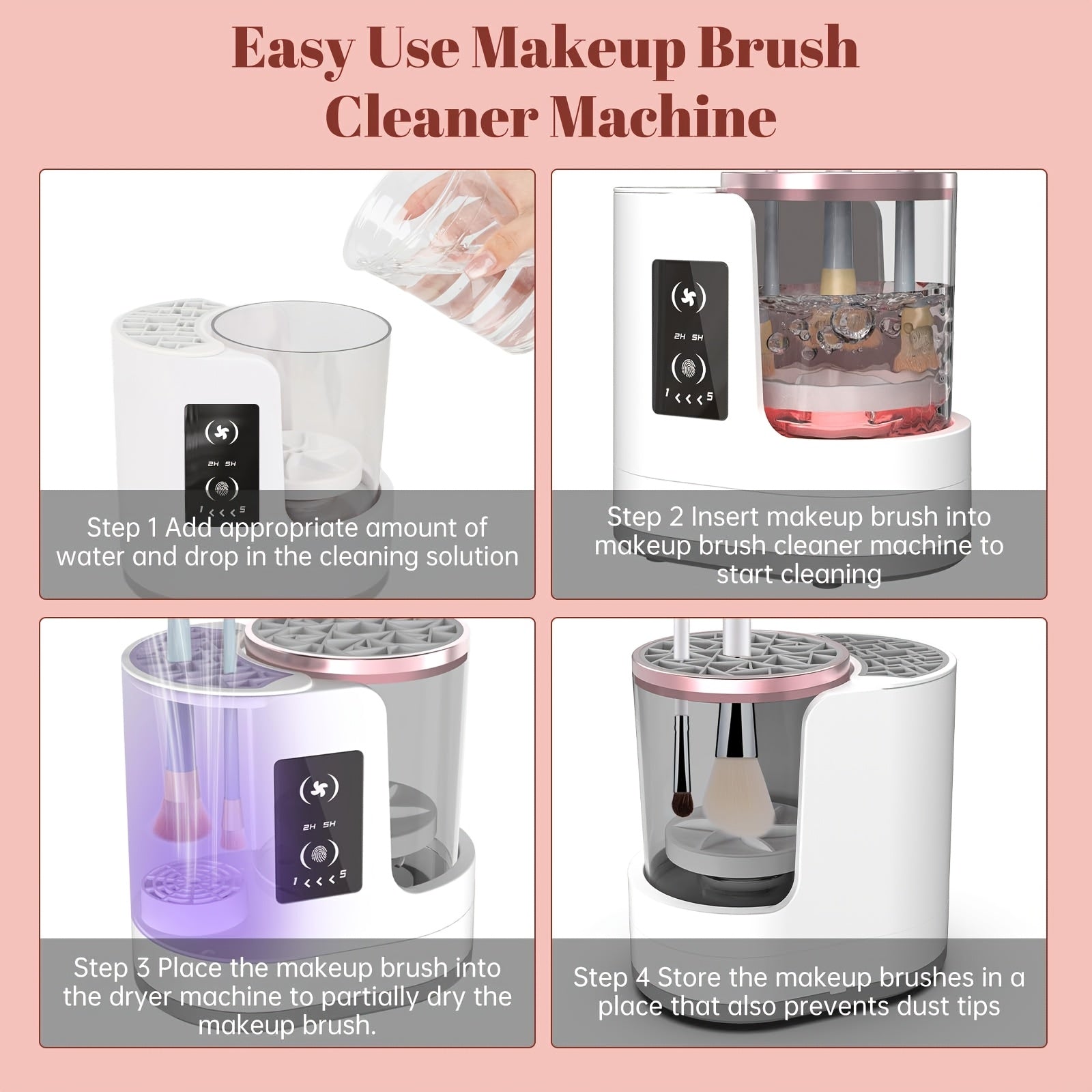 2-in-1 Electric Makeup Brush Cleaner & Dryer