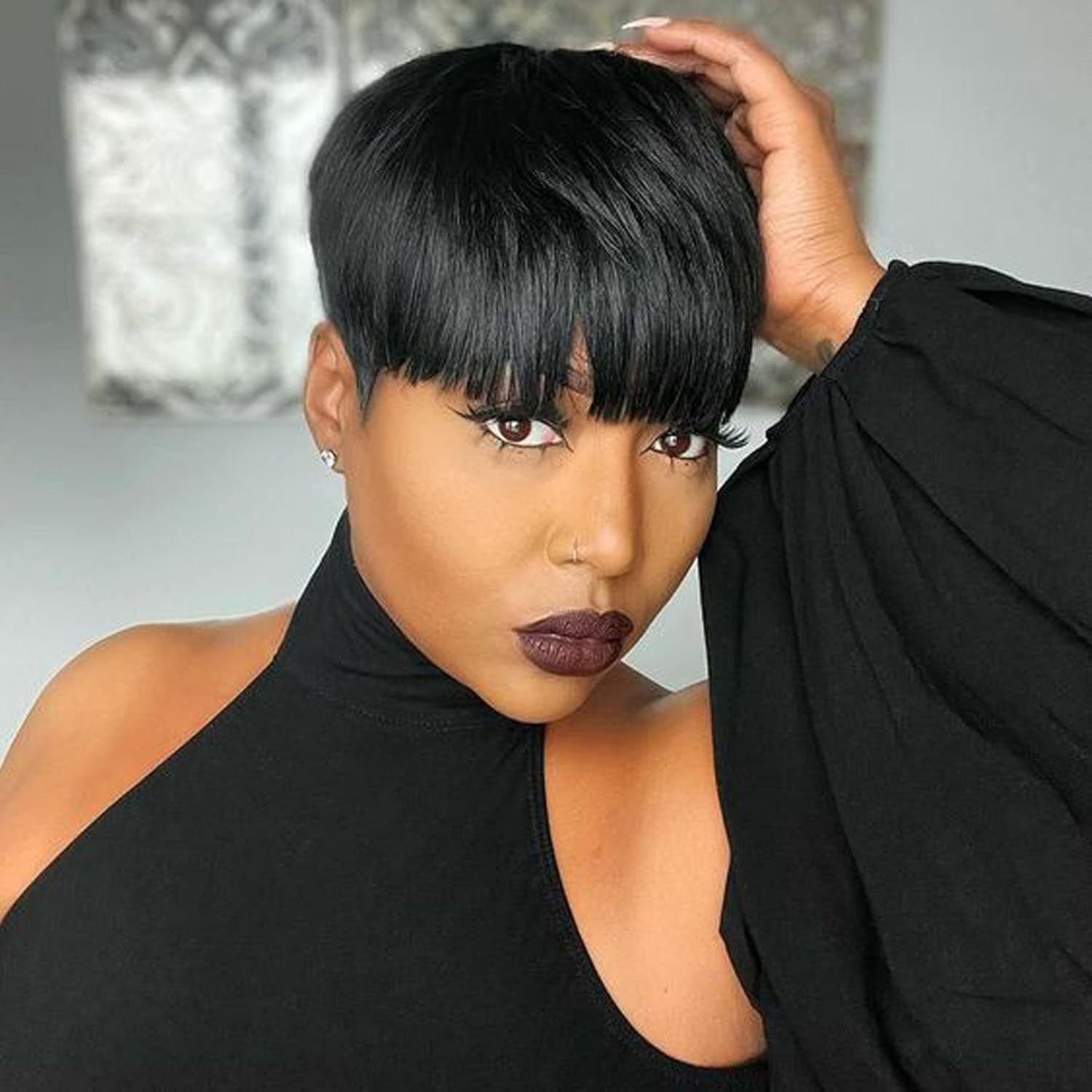 6 Inch Fashion Short Hair Wig Elf Short Hair Wig-Synthetic Sexy Wig