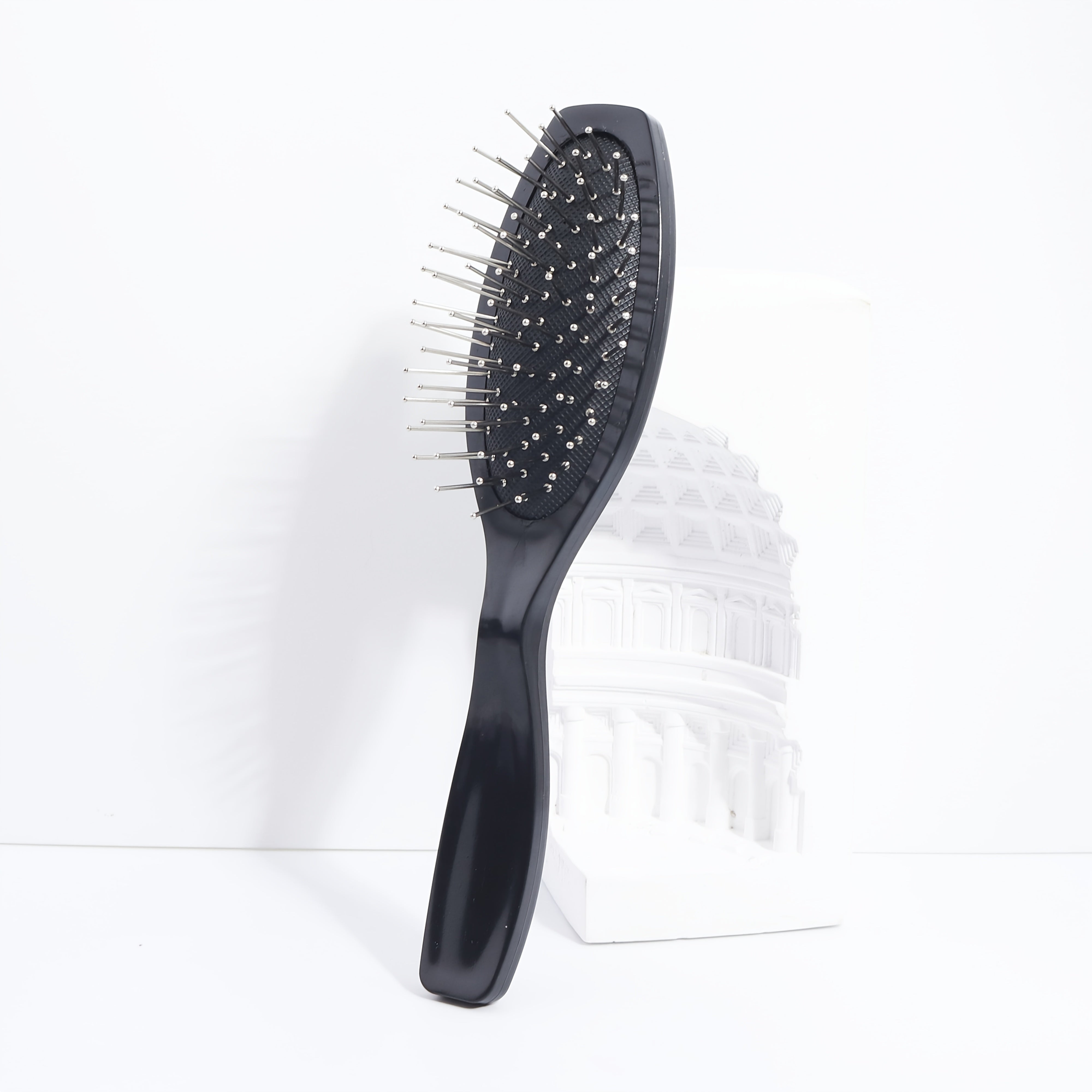 1pc Stainless Steel Needle Detangling Hair Brush