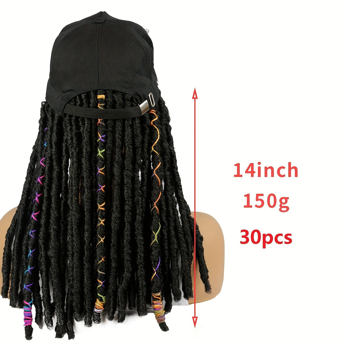 Baseball crochet Hat Wigs