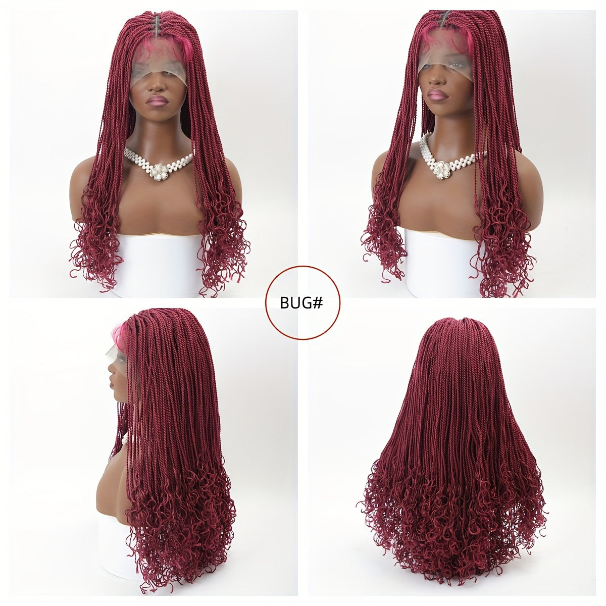 13x6 Inch HD Lace Front Braided Wigs
