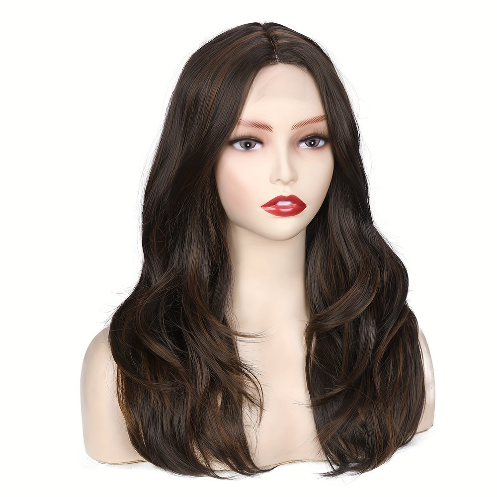 Long Wavy Wig With Highlights