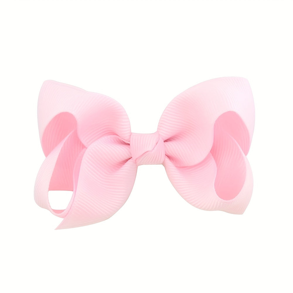 30pcs Candy-Colored Bow Hair Clips for Girls