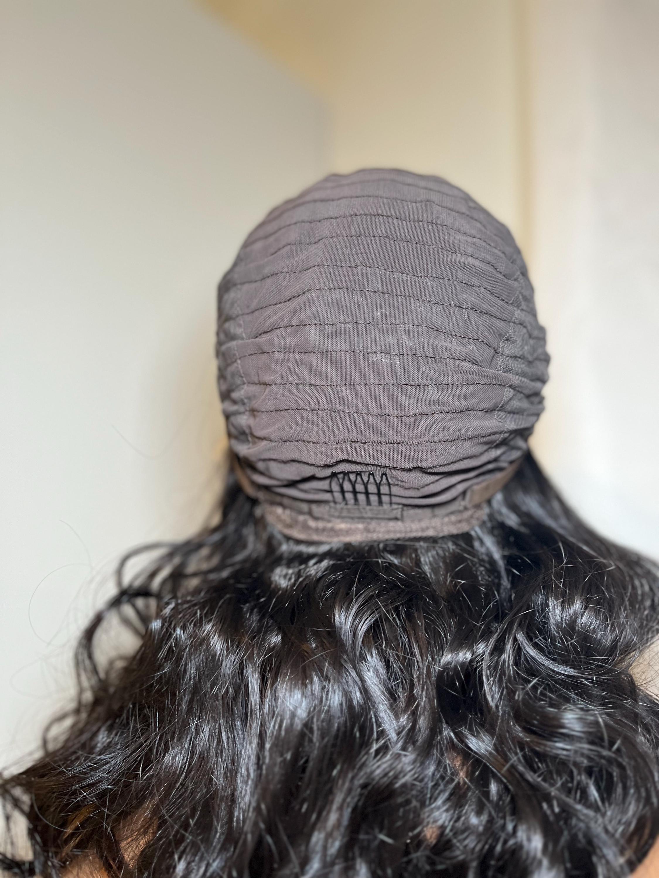 Black curly lace front wig Premium Synthetic fibers color black #1b heat resistant wig