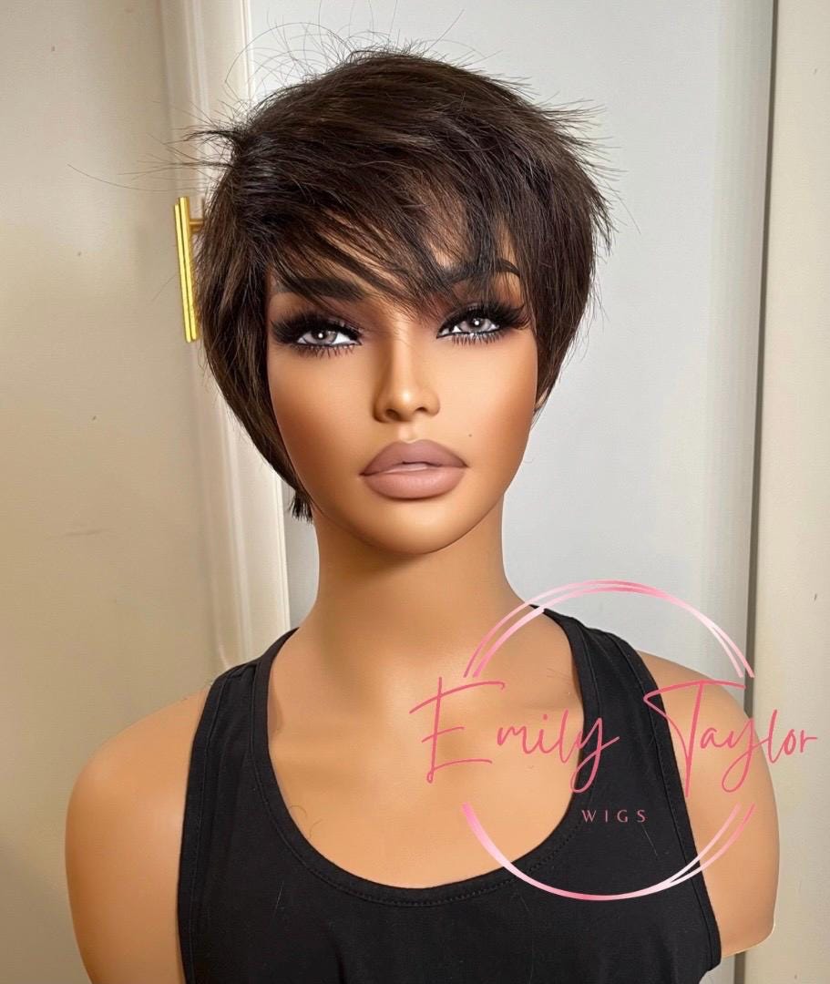 Brown Pixie Wig | Premium Synthetic fibers for women  alopecia chemo hair loss