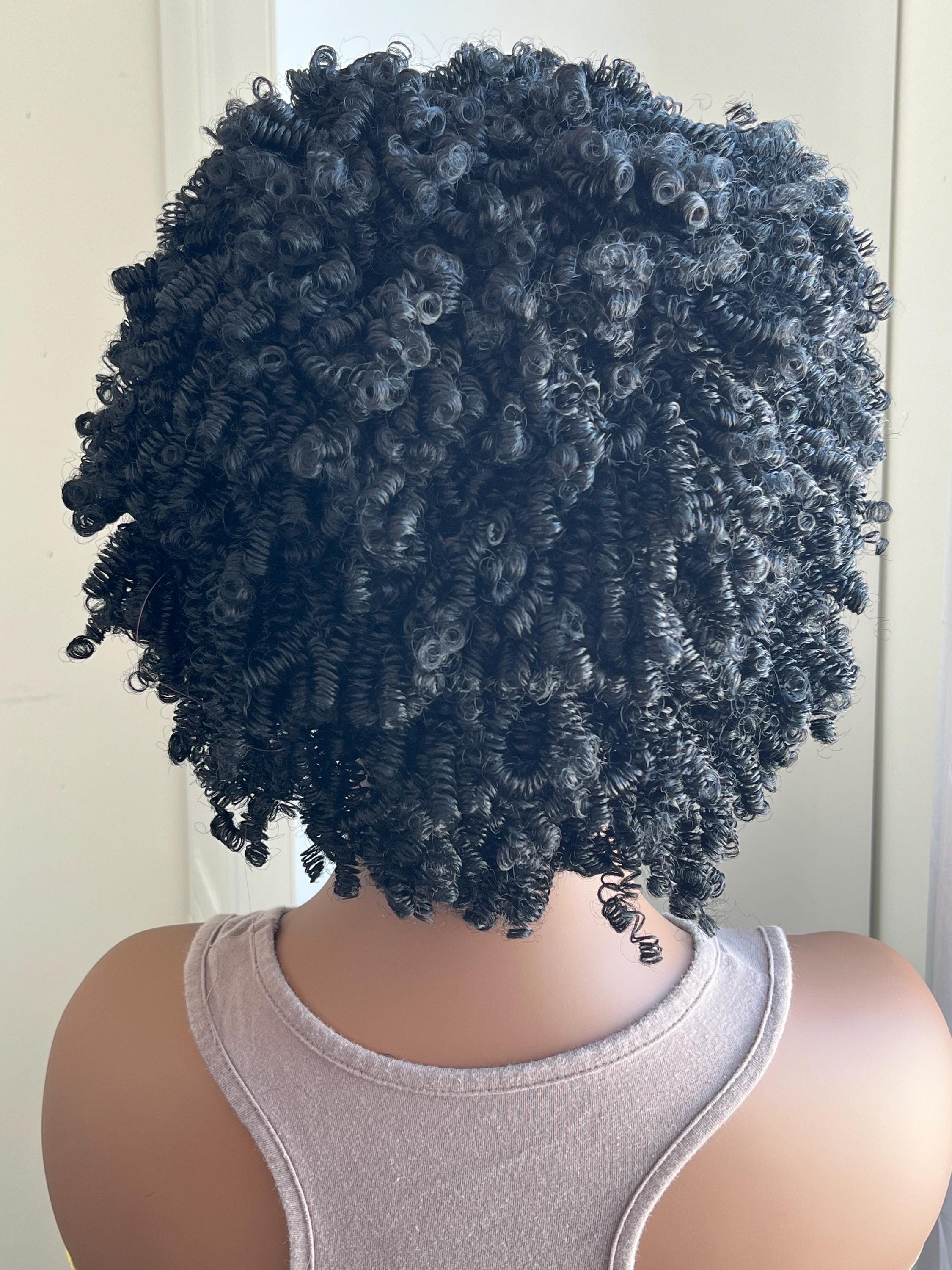 Jerry curl wig hair loss chemo alopecia Synthetic Wig lightweight