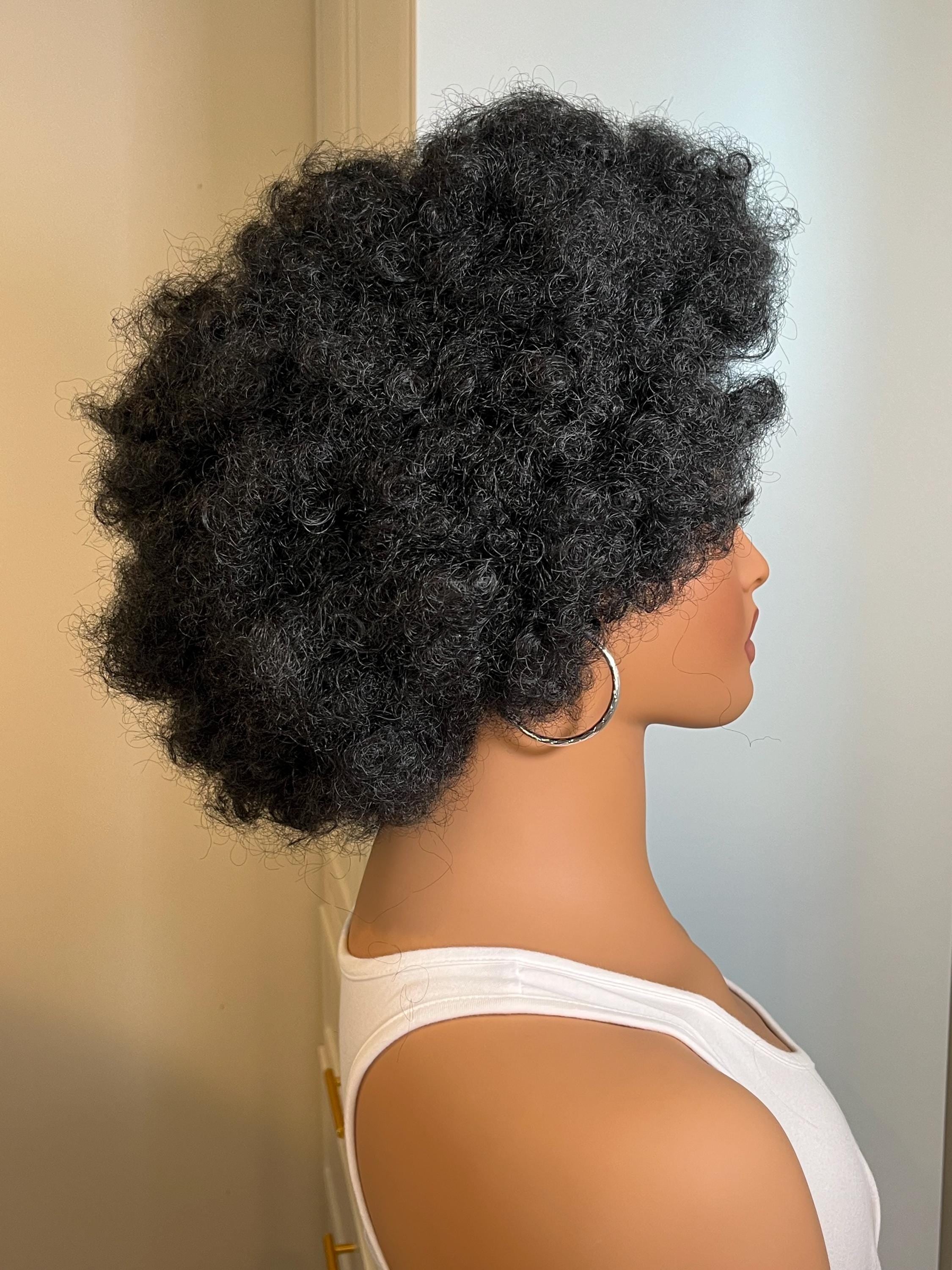 Headband big Afro wig | Premium Synthetic fibers| color 1b