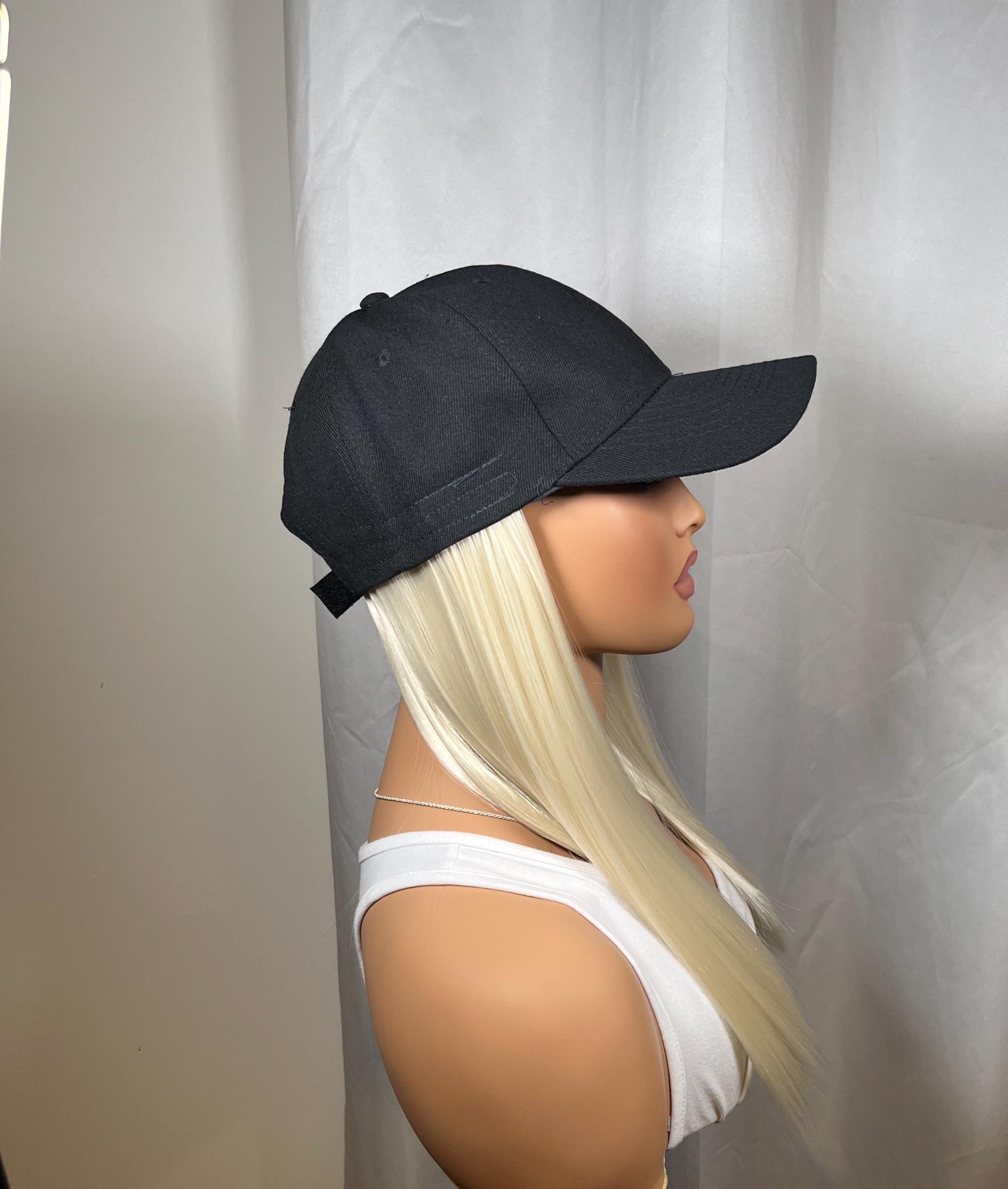 Blonde Hat Wig Baseball cap woman wig alopecia chemo wig