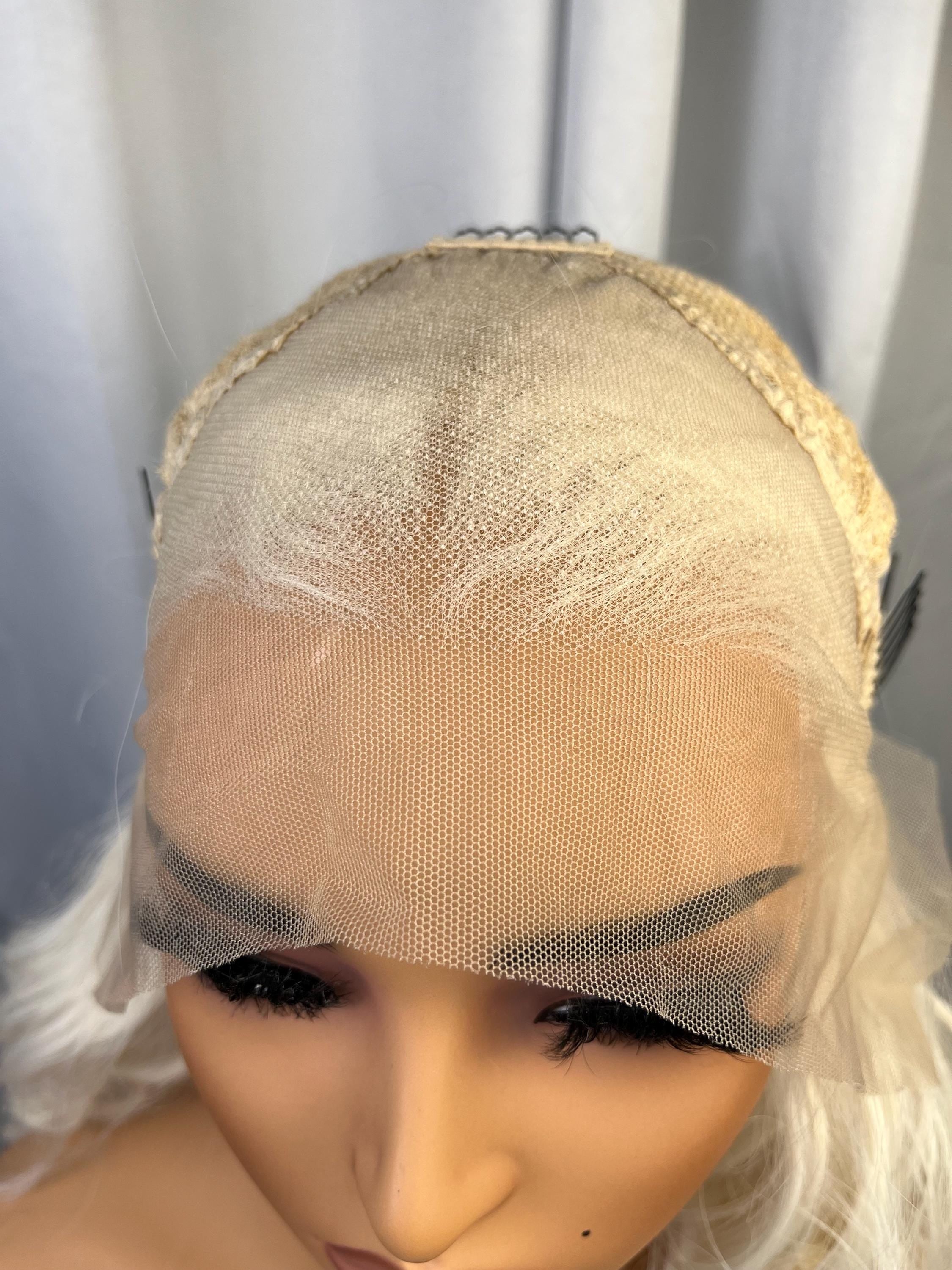 Blonde Ombre dark roots Body wave lace closure glueless wig middle part synthetic wig heat resistant women alopecia chemo