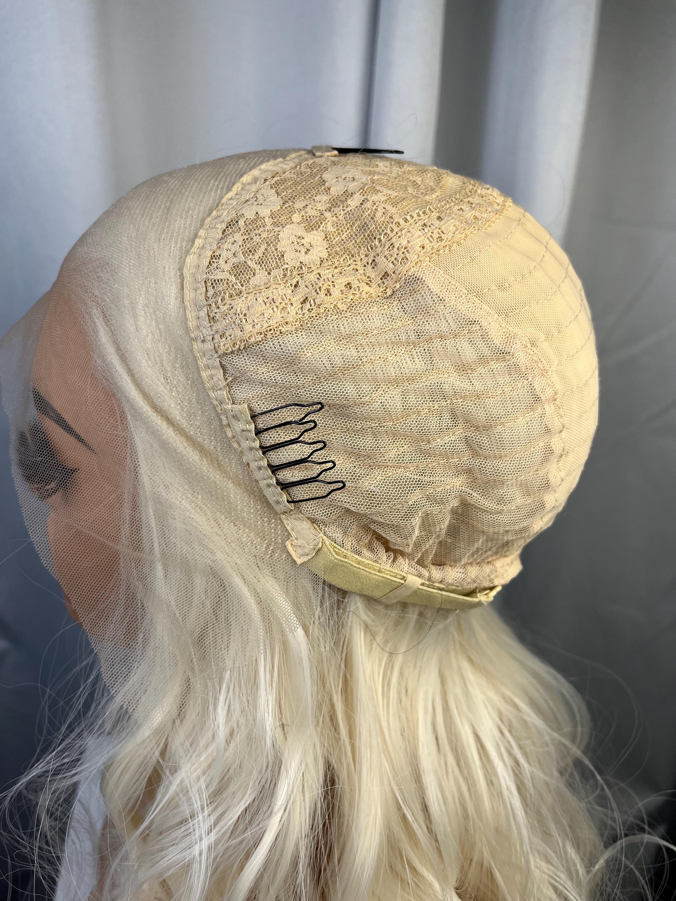 Blonde Ombre dark roots Body wave lace closure glueless wig middle part synthetic wig heat resistant women alopecia chemo